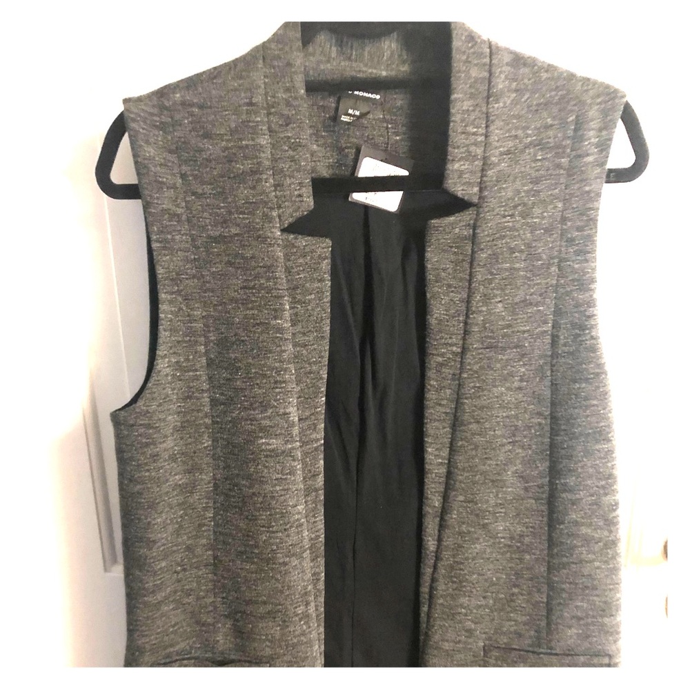 NWT Club Monaco Long Wool Vest
